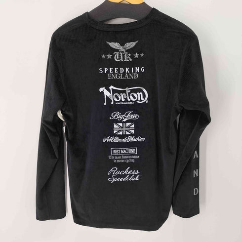 ノートン NORTON 刺繍デザイン L/S Vネックトップス メンズ import:L