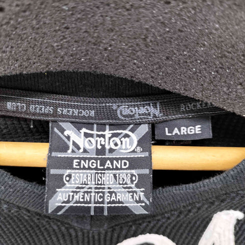 ノートン NORTON 刺繍デザイン L/S ワッフルTシャツ メンズ import:L