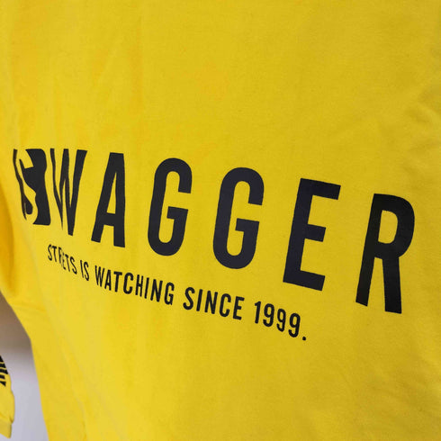 スワッガー SWAGGER ロゴプリントL/Sカットソー メンズ import:M