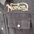 ノートン NORTON 刺繍デザイン 七分丈シャツ メンズ import:L