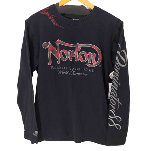 ノートン NORTON 刺繍デザイン L/S Tシャツ メンズ import:L