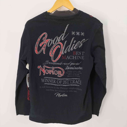 ノートン NORTON 刺繍デザイン L/S Tシャツ メンズ import:L