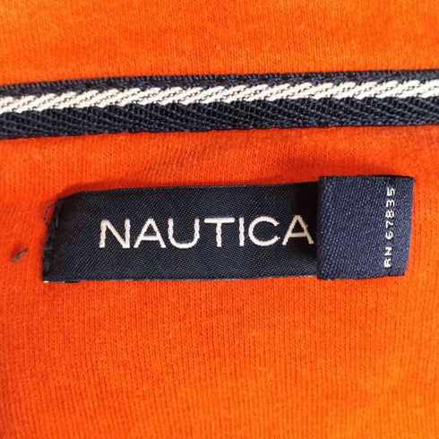 ノーティカ NAUTICA ロゴ刺繍 ハーフジップ スウェット トレーナー メンズ import:M