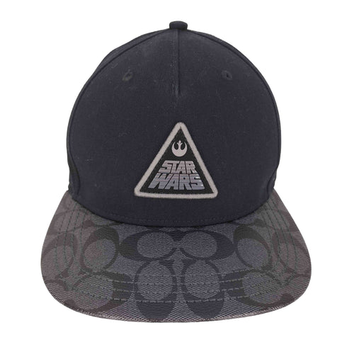 コーチ COACH Flat Brim Hat フラットブリム ハット ロゴパッチ バイザーシグネチャー キャップ メンズ ONE SIZE