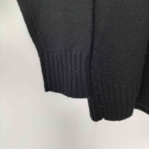 ディーゼル DIESEL フロントロゴ L/S アクリル紺ウールニット レディース