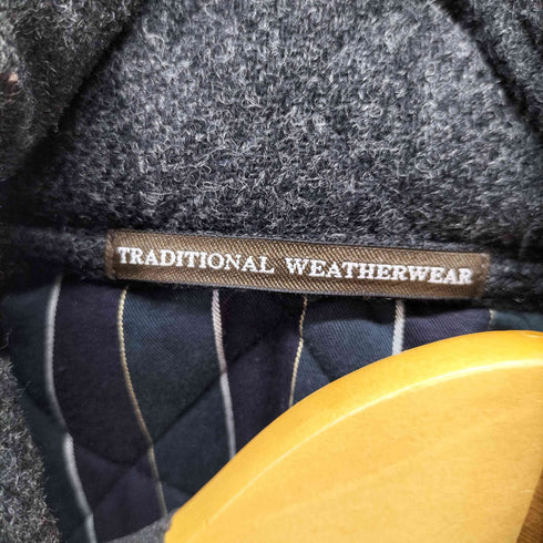 トラディショナルウェザーウェア Traditional Weatherwear キルティングウールステンカラーコート レディース