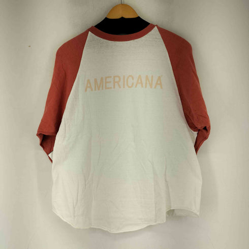 アメリカーナ Americana ラグランスリーブ 5分丈 Tシャツ メンズ