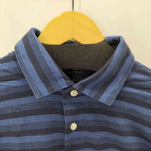 ブルックスブラザーズ BROOKS BROTHERS SLIM FIT S/S ボーダーポロシャツ メンズ import:M
