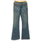 トゥルーレリジョン TRUE RELIGION USA製 セミフレア デニムパンツ Y2K レディース US:24