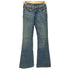 トゥルーレリジョン TRUE RELIGION USA製 セミフレア デニムパンツ Y2K レディース US:24