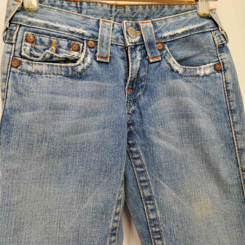 トゥルーレリジョン TRUE RELIGION USA製 セミフレア デニムパンツ Y2K レディース US:24