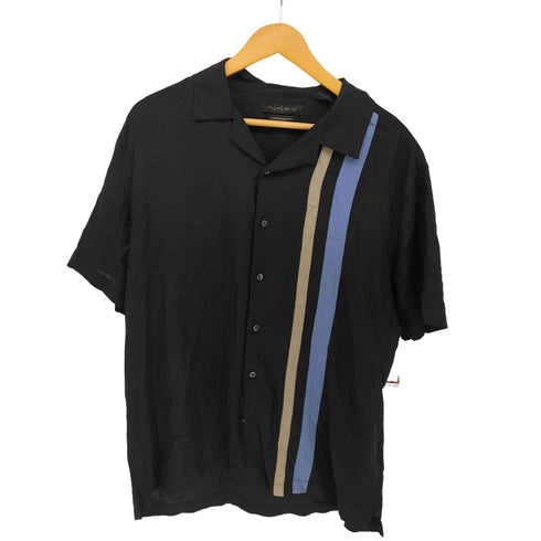 アクシスト AXIST 90S シルク S/S オープンカラー シャツ メンズ import:L