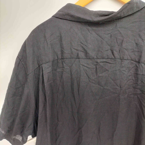 アクシスト AXIST 90S シルク S/S オープンカラー シャツ メンズ import:L