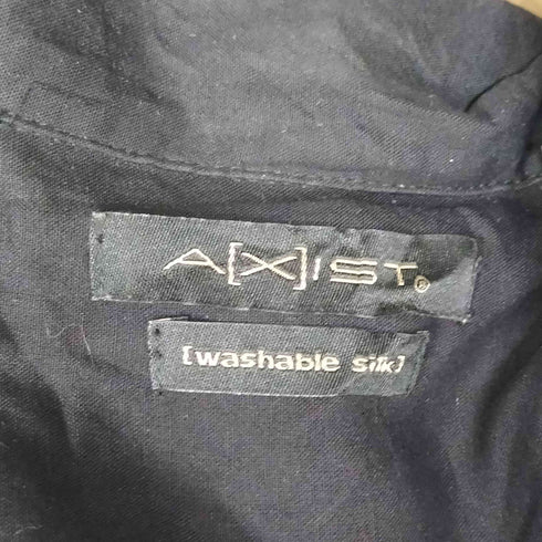 アクシスト AXIST 90S シルク S/S オープンカラー シャツ メンズ import:L