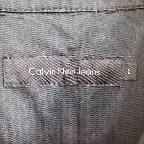 カルバンクラインジーンズ Calvin Klein Jeans ワンポケット ボックスシルエット ダブルジップジャケット メンズ L