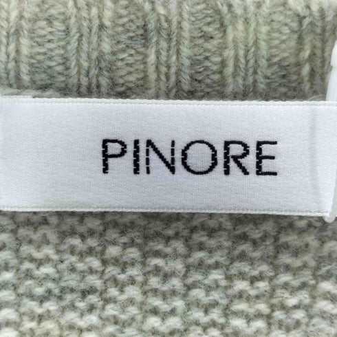 ピノール PINORE ニット切替ファーベスト レディース JPN:40