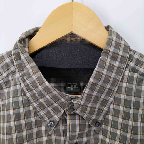 エディーバウアー Eddie Bauer 00s チェック柄 ボタンダウン 長袖シャツ メンズ import:XL