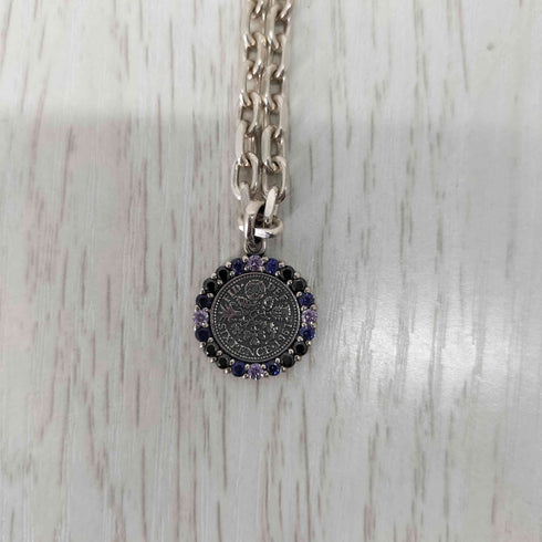 アクアシルバー AQUA SILVER SIX PENCE 6ペンスコインチェーンネックレス 925刻印 メンズ