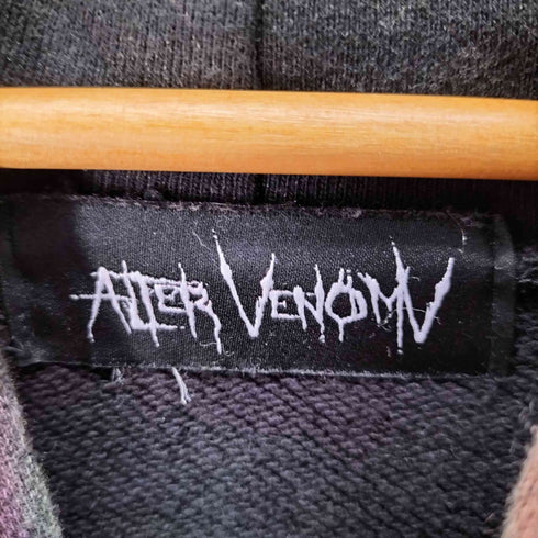 オルターベノム ALTER VENOMV 総柄プルオーバーパーカー メンズ