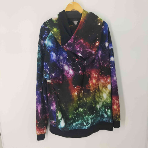 アンコロック ANKO ROCK 宇宙柄ジップアップパーカー メンズ