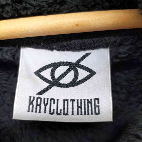 ケリークロージング KRY CLOTHING フード付きブラックフリースパーカー レディース