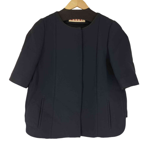 マルニ MARNI ハーフスリーブノーカラージャケット レディース 40