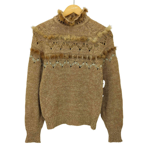 20 ANS KNITS MARIEA KIM ファー装飾 アクリルニット レディース import:L