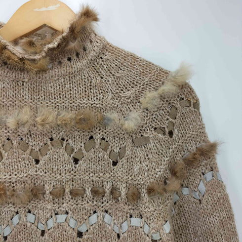 20 ANS KNITS MARIEA KIM ファー装飾 アクリルニット レディース import:L