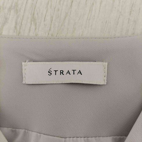 エストラータ STRATA ワイドカフスVネックオールインワン レディース REGULAR