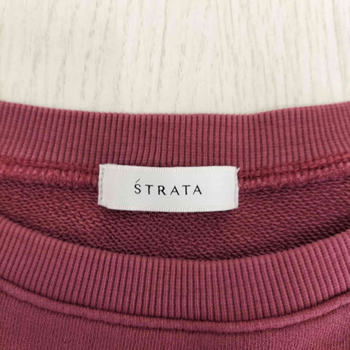 エストラータ STRATA クロップドスウェットプルオーバー レディース FREE