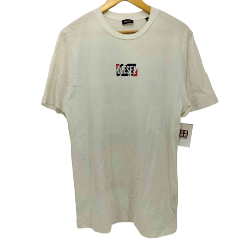 ディーゼル DIESEL 両面プリント クルーネックTシャツ メンズ