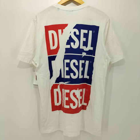 ディーゼル DIESEL 両面プリント クルーネックTシャツ メンズ