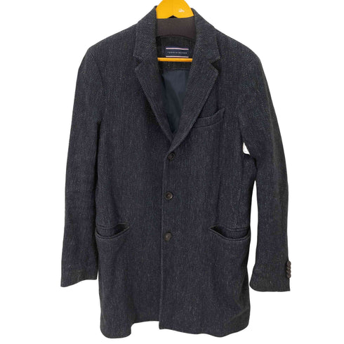 トミーヒルフィガー TOMMY HILFIGER HBONE CHESE COAT インディゴヘリンボーンチェスターコート メンズ