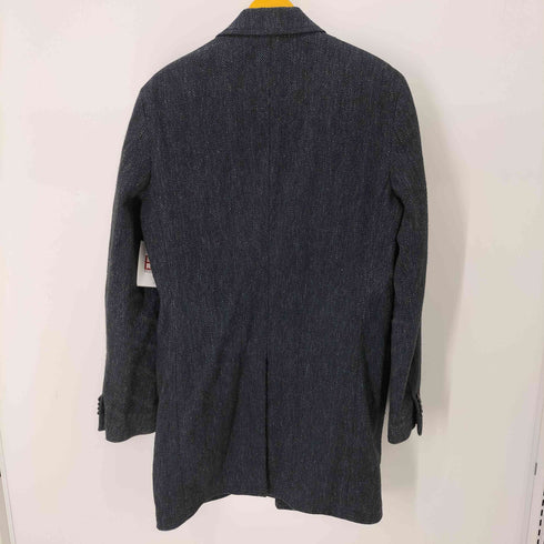 トミーヒルフィガー TOMMY HILFIGER HBONE CHESE COAT インディゴヘリンボーンチェスターコート メンズ