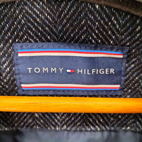 トミーヒルフィガー TOMMY HILFIGER HBONE CHESE COAT インディゴヘリンボーンチェスターコート メンズ