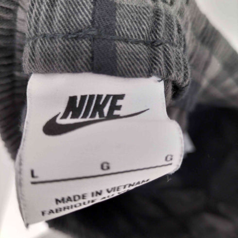 ナイキ NIKE スウォッシュロゴ刺繍チェックショートパンツ メンズ JPN:L