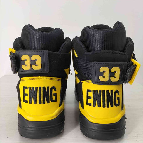 PATRICK EWING 33 HI ブラック/ダンデライオン ハイカットスニーカー バッシュ メンズ EUR:44