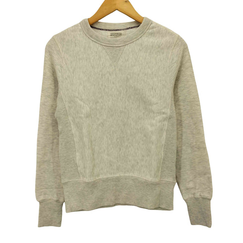GREENWICH SPORTSWEAR カナダ製 前V REVERSE WEAVE Crew Neck Sweat Shirt リバースウィーブ クルーネック スウェット シャツ レディース import:XS