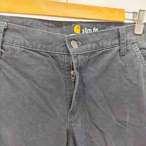 カーハート Carhartt SLIM FIT Crawford Work Pantsスリムフィット ブラック クロフォード ワークパンツ メンズ 12
