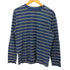 ランバンコレクション LANVIN COLLECTION クルーネック コットン ボーダーL/S Tシャツ レディース import:L