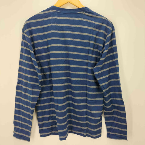 ランバンコレクション LANVIN COLLECTION クルーネック コットン ボーダーL/S Tシャツ レディース import:L