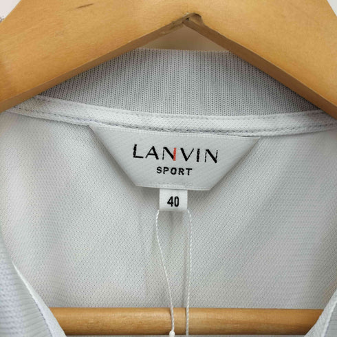 ラバンスポーツ LANVIN SPORT ロゴ刺繍 総柄 ポロシャツ レディース FR:40