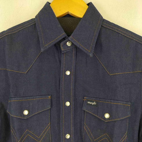 ラングラー Wrangler 90S 紺タグ ウェスタンデニムシャツ メンズ JPN:L