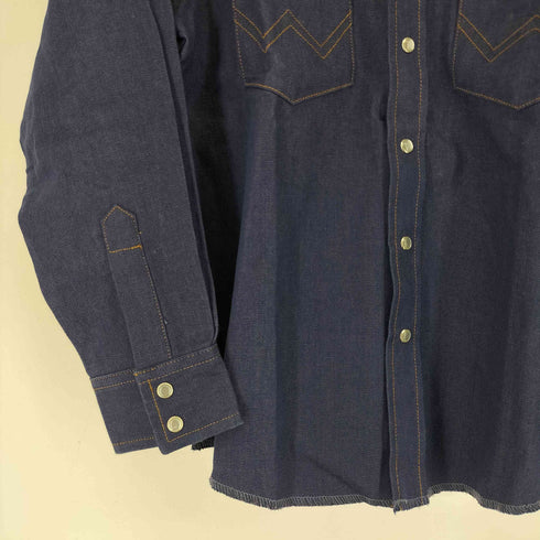 ラングラー Wrangler 90S 紺タグ ウェスタンデニムシャツ メンズ JPN:L