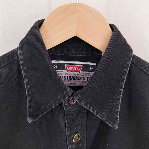 リーバイス Levis ブラック モールスキンシャツ メンズ import:S