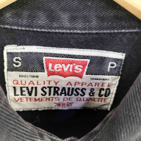 リーバイス Levis ブラック モールスキンシャツ メンズ import:S