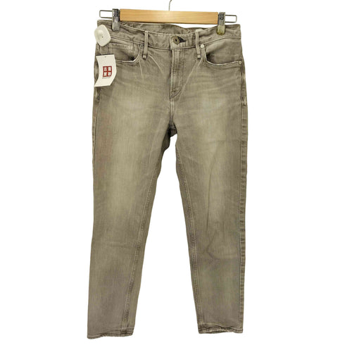 アッパーハイツ upper hights THE STELLA ユーズド加工 ストレッチスリムテーパードデニムパンツ レディース US:24