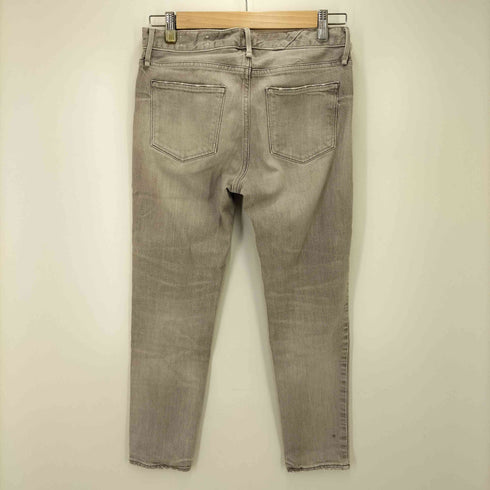 アッパーハイツ upper hights THE STELLA ユーズド加工 ストレッチスリムテーパードデニムパンツ レディース US:24