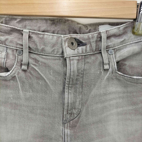 アッパーハイツ upper hights THE STELLA ユーズド加工 ストレッチスリムテーパードデニムパンツ レディース US:24