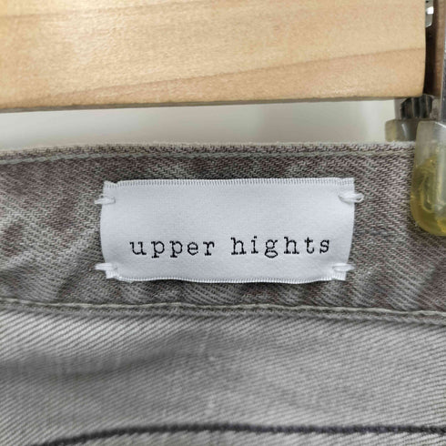 アッパーハイツ upper hights THE STELLA ユーズド加工 ストレッチスリムテーパードデニムパンツ レディース US:24